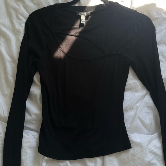 Aqua cut out black long sleeve size XS - Picture 1 of 3